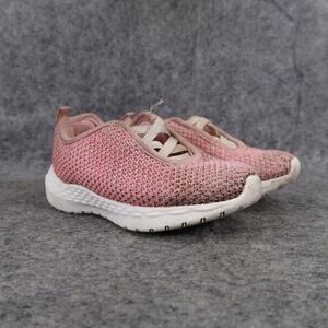 Carters Shoes Baby 6 Sneakers Athletic Trainer Slip On Rushy Pink Knit Casual